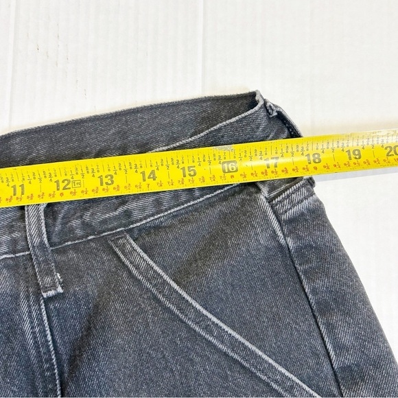 Agolde Cooper Cargo Jeans Size 31 Panther Black Straight Leg High Rise - Picture 10 of 12